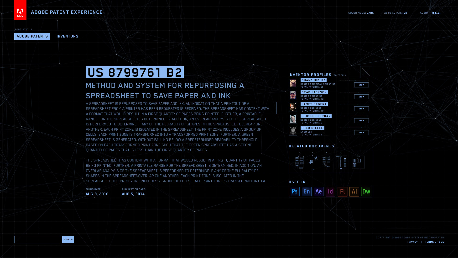 Adobe Patent Experience