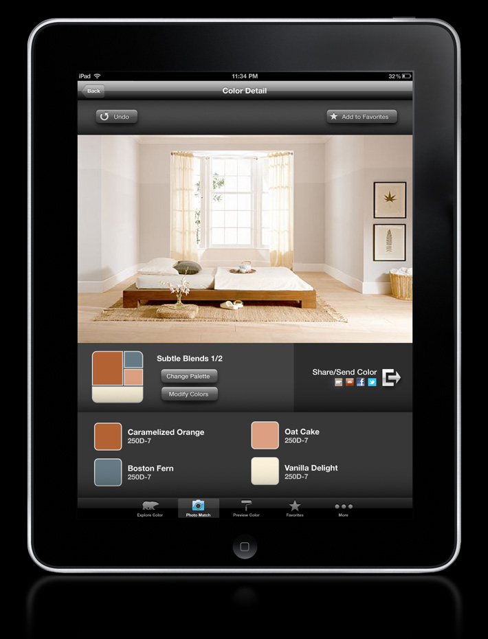 Behr Colorsmat Mobile Application