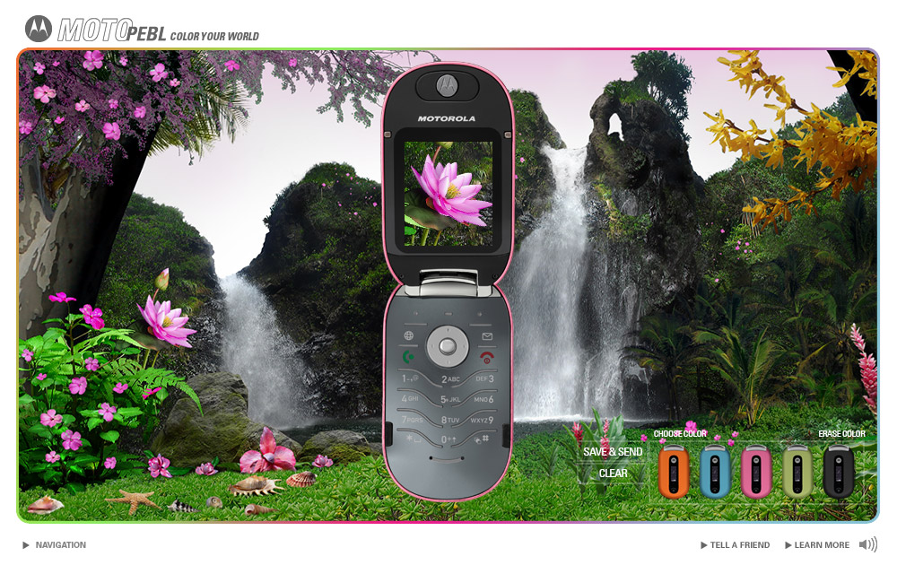 Motorola - Color Your World Microsite