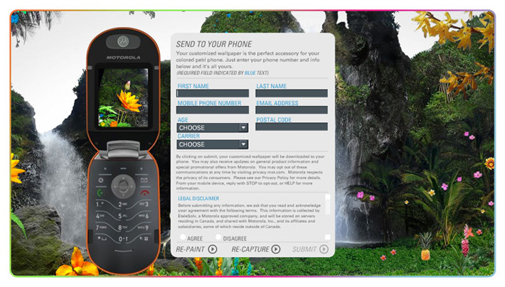 Motorola - Color Your World Microsite