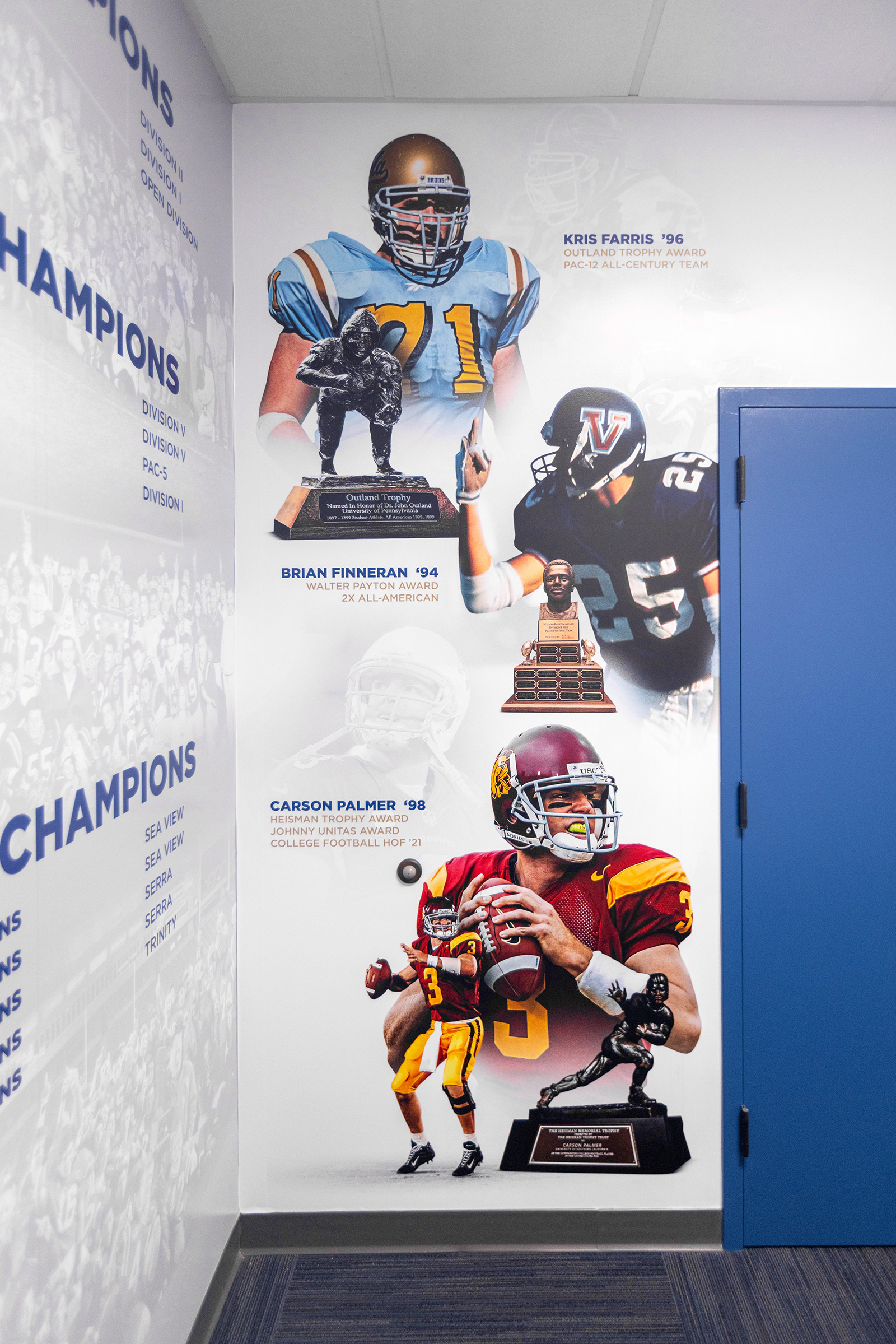 Football Office artwork for Santa Margarita Catholic High School