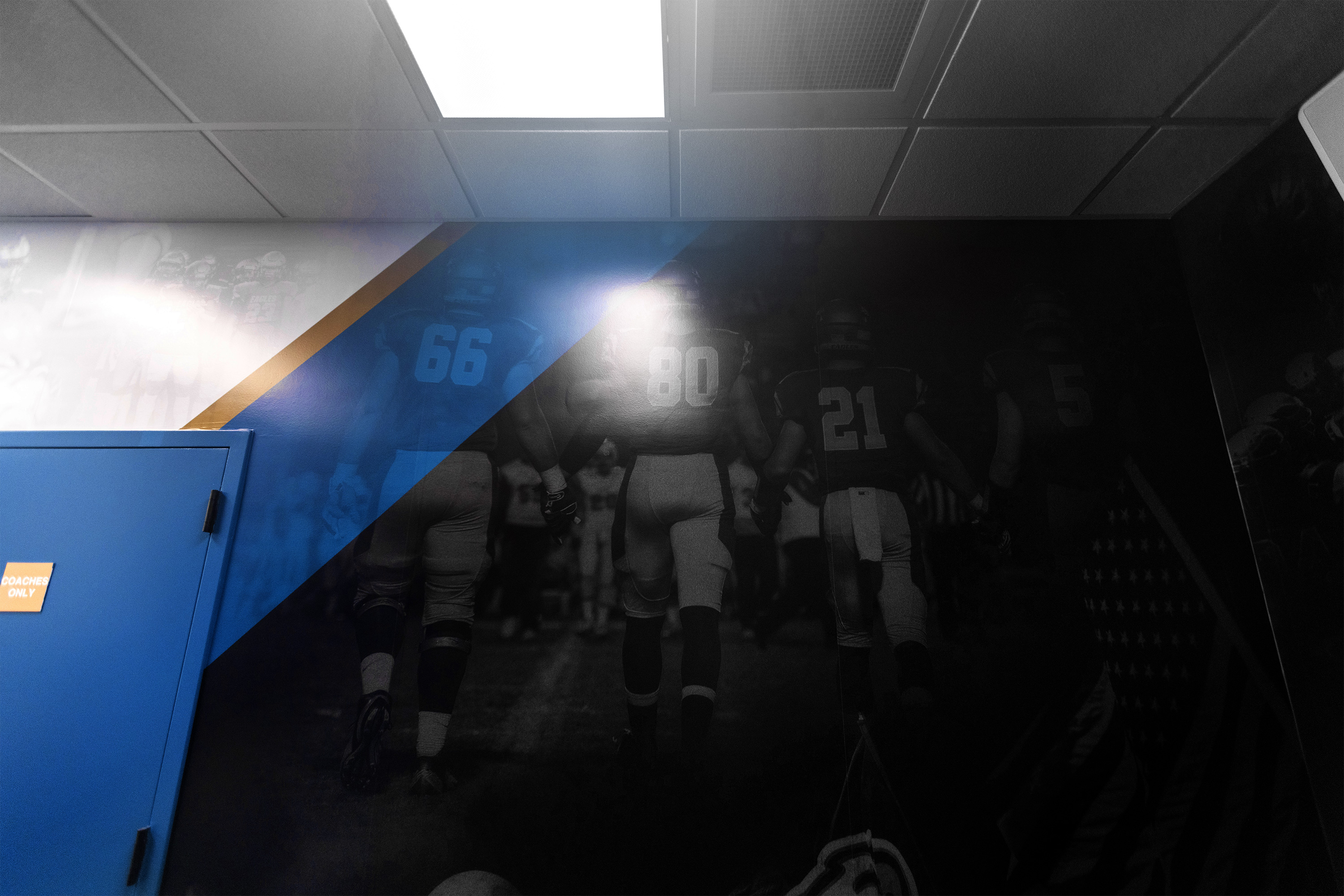 Football Office artwork for Santa Margarita Catholic High School