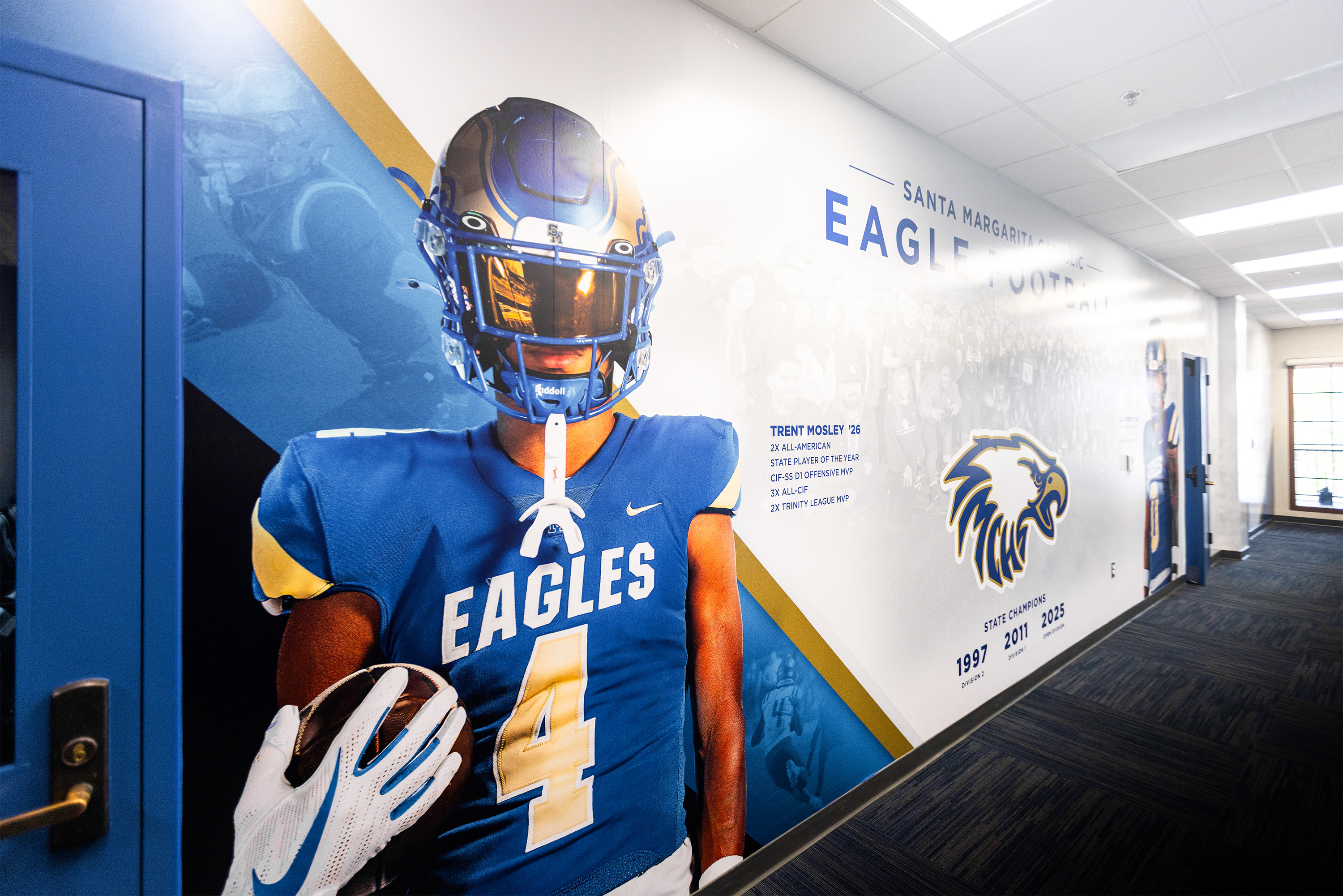 Football Office artwork for Santa Margarita Catholic High School